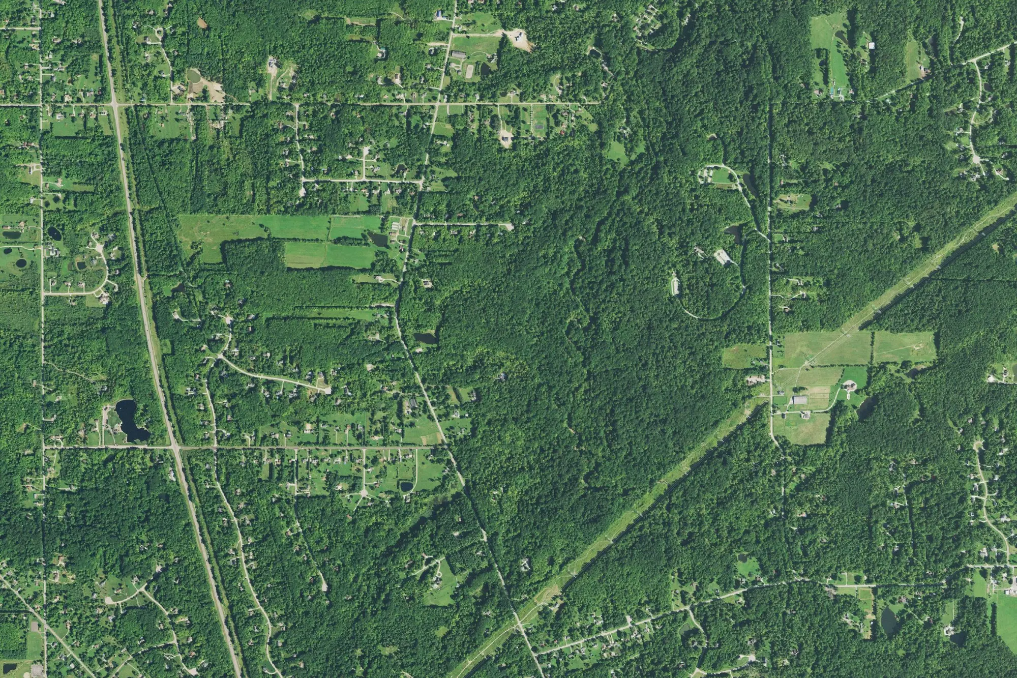 Aerial view of Big Creek Park