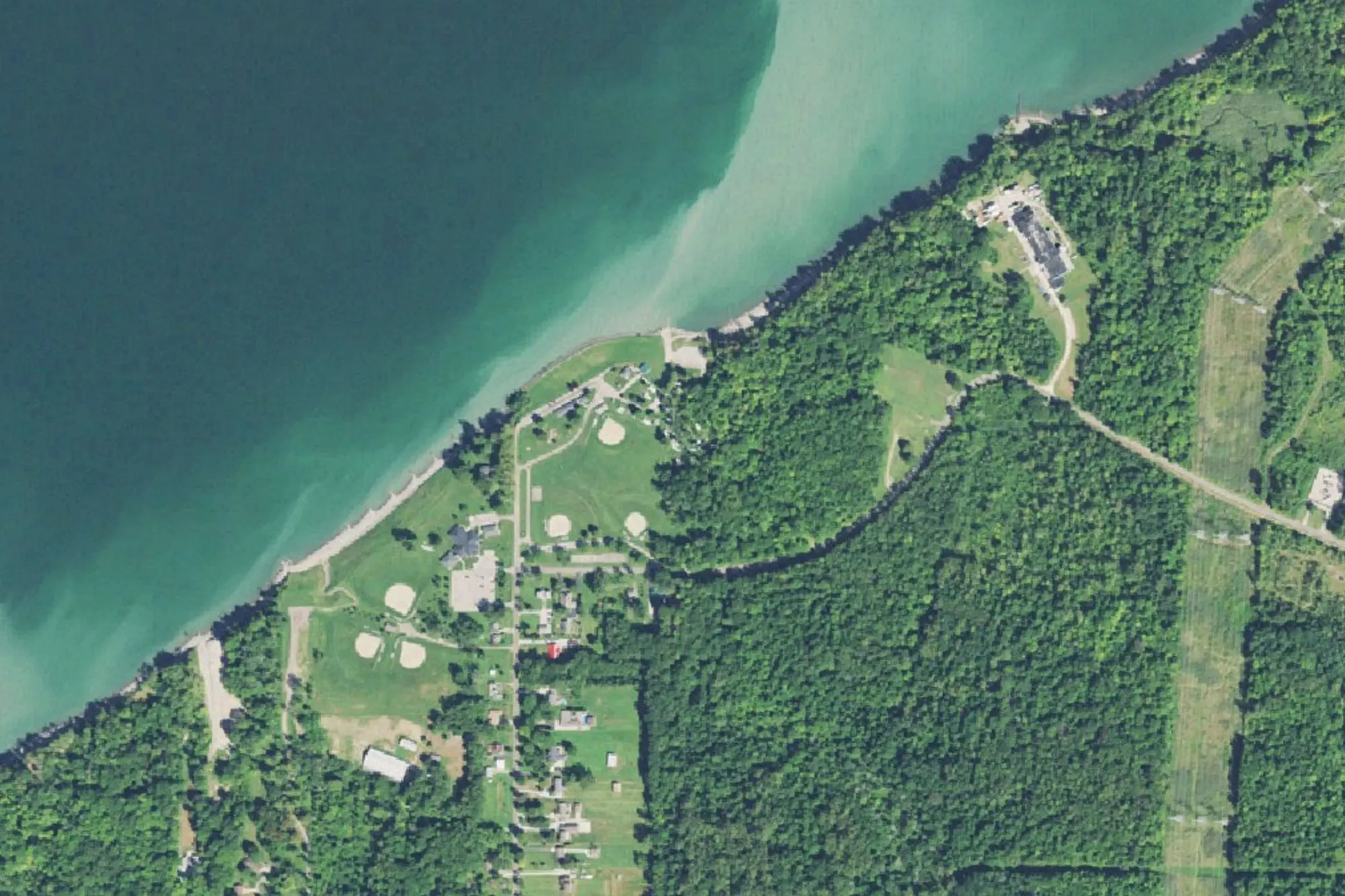 Aerial view of Perry Township Park