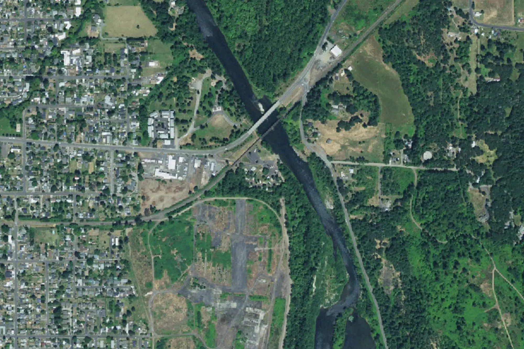 Aerial view of Gills Landing RV Park