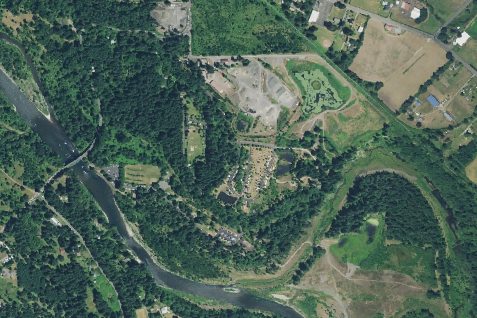 Aerial view of Barton Park