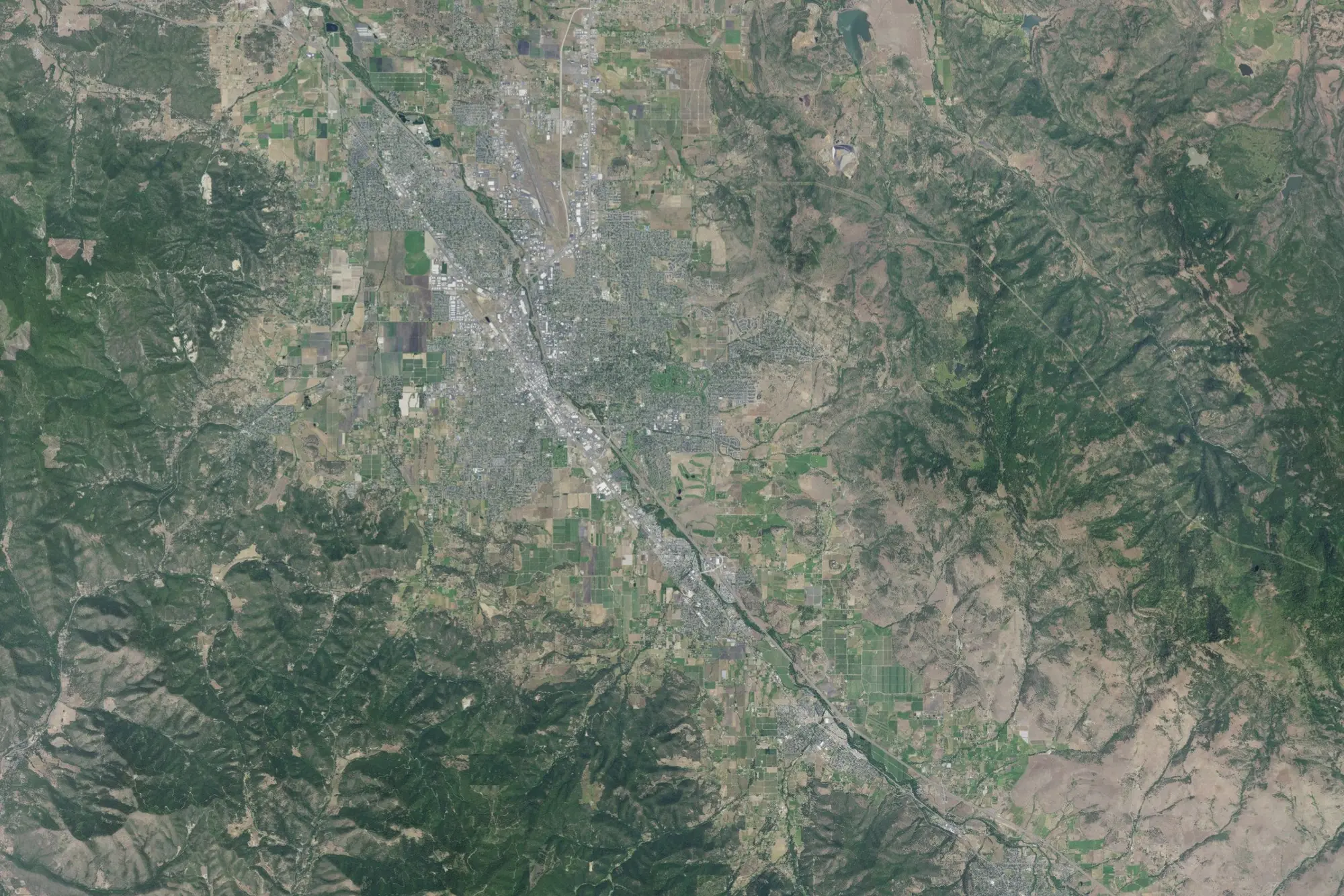 Aerial view of Bear Creek Greenway