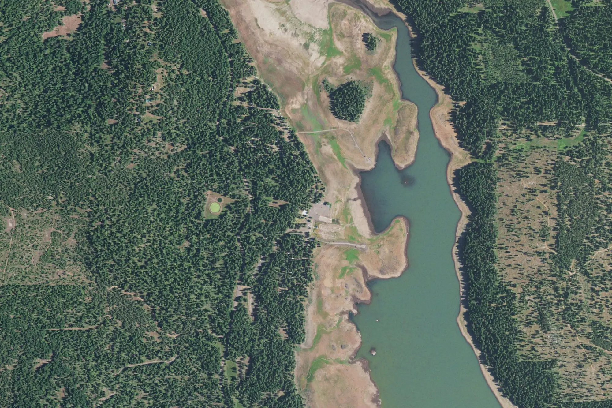 Aerial view of Howard Prairie Lake