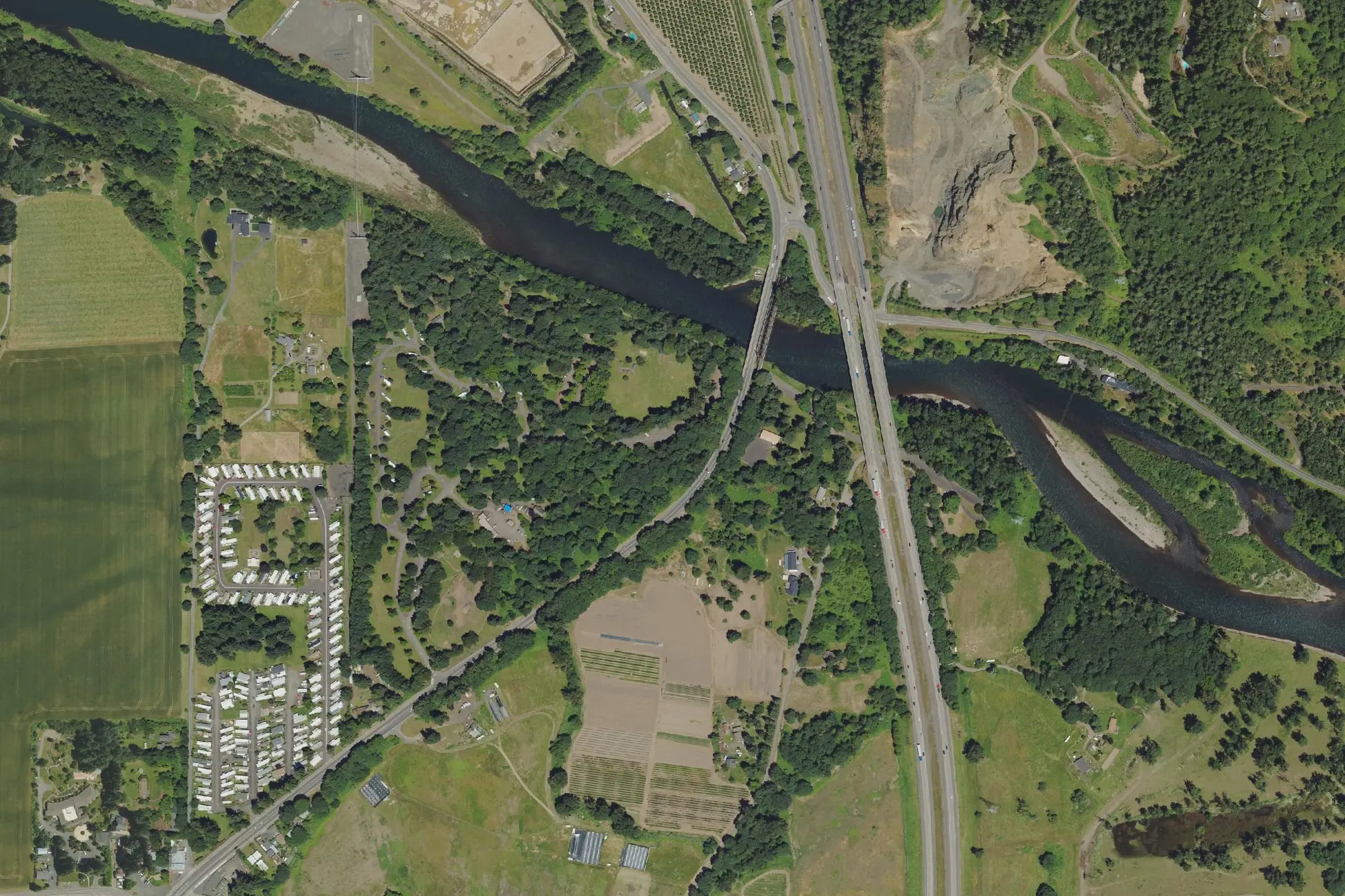 Aerial view of Armitage Park