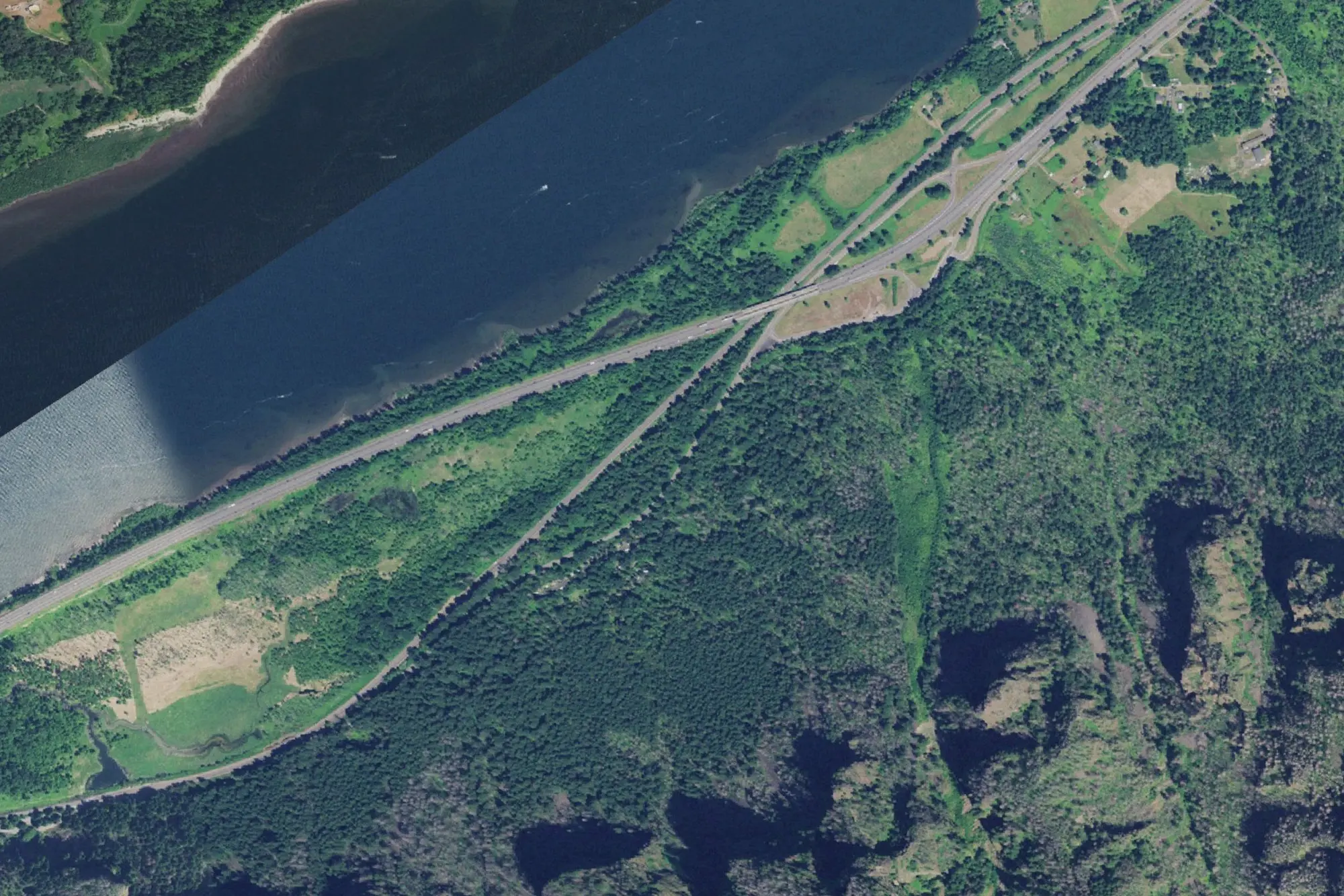 Aerial view of Ainsworth State Park