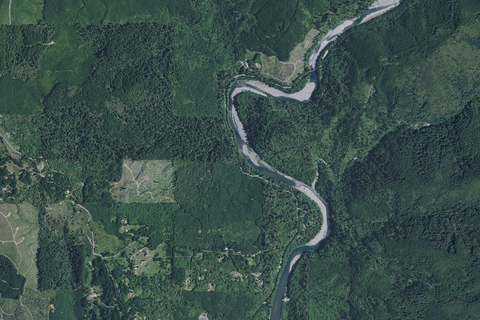 Aerial view of Alfred A. Loeb State Park