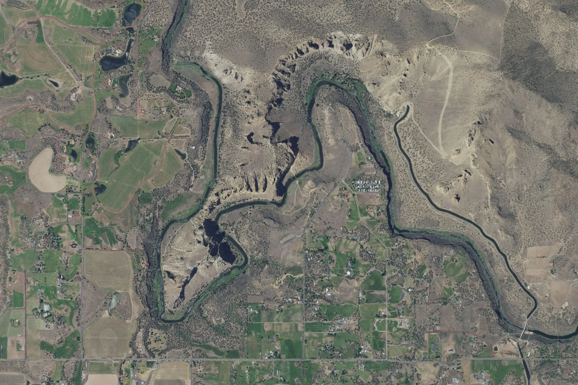 Aerial view of Smith Rock State Park