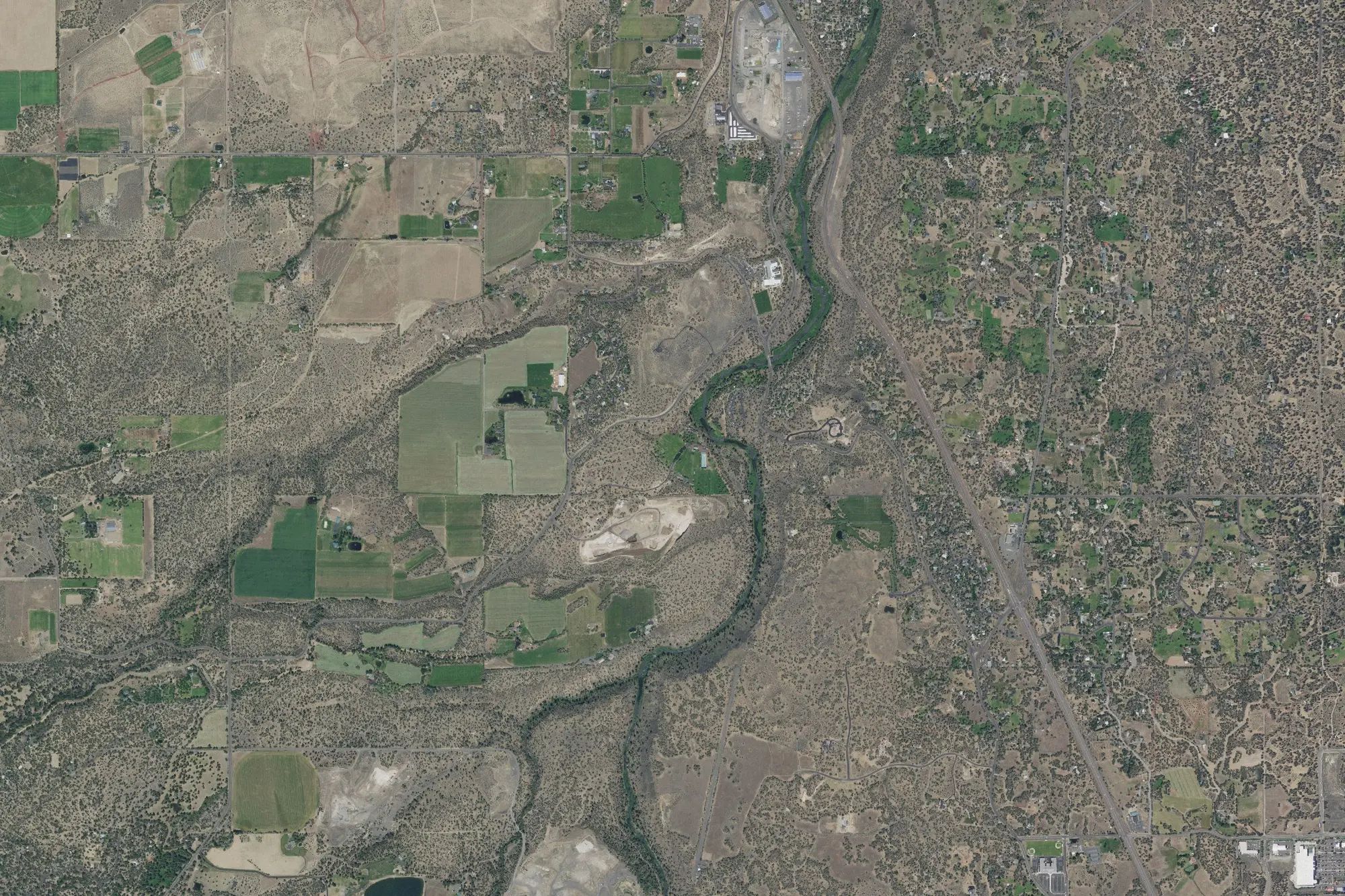 Aerial view of Tumalo State Park