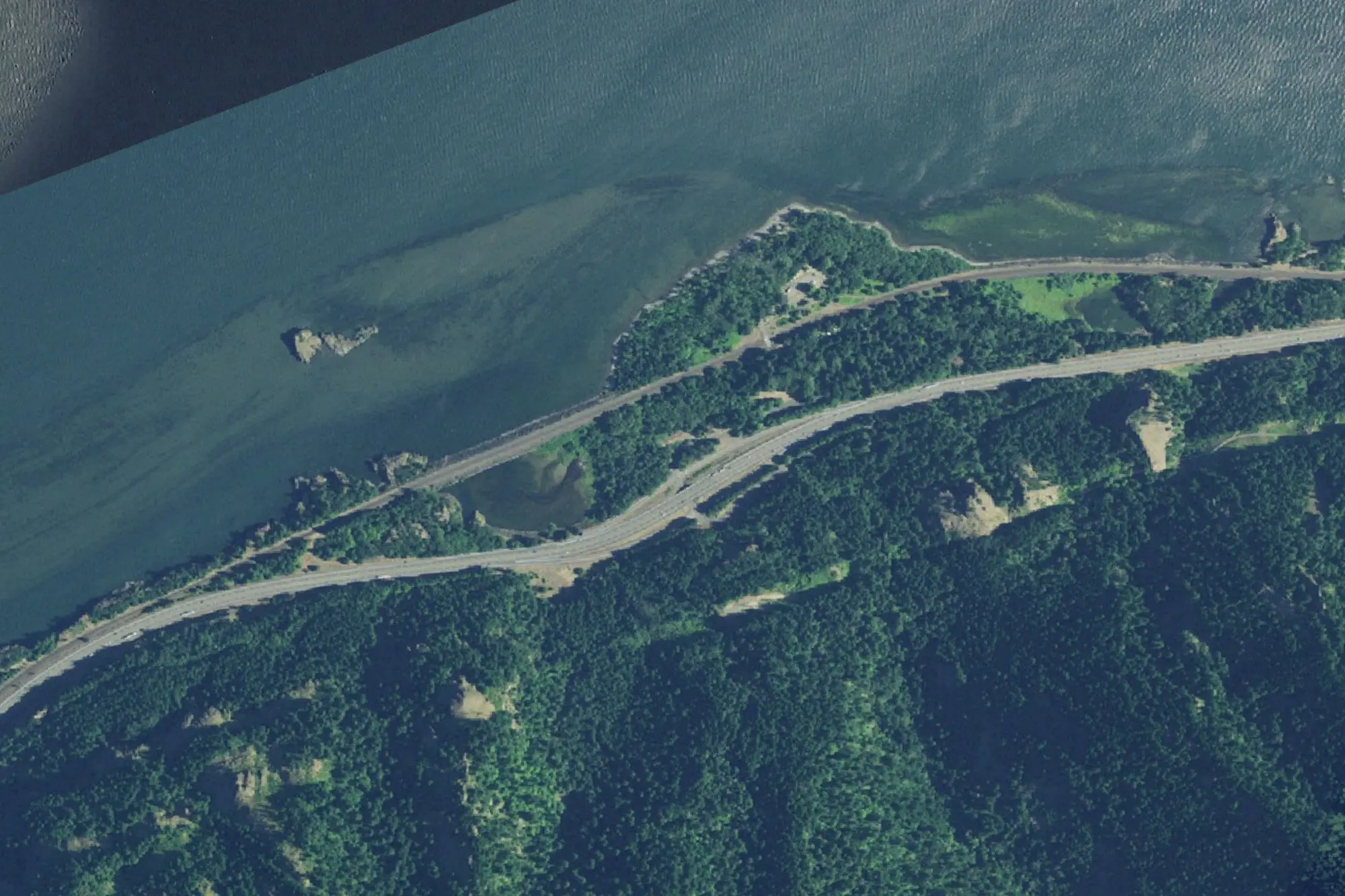 Aerial view of Viento State Park