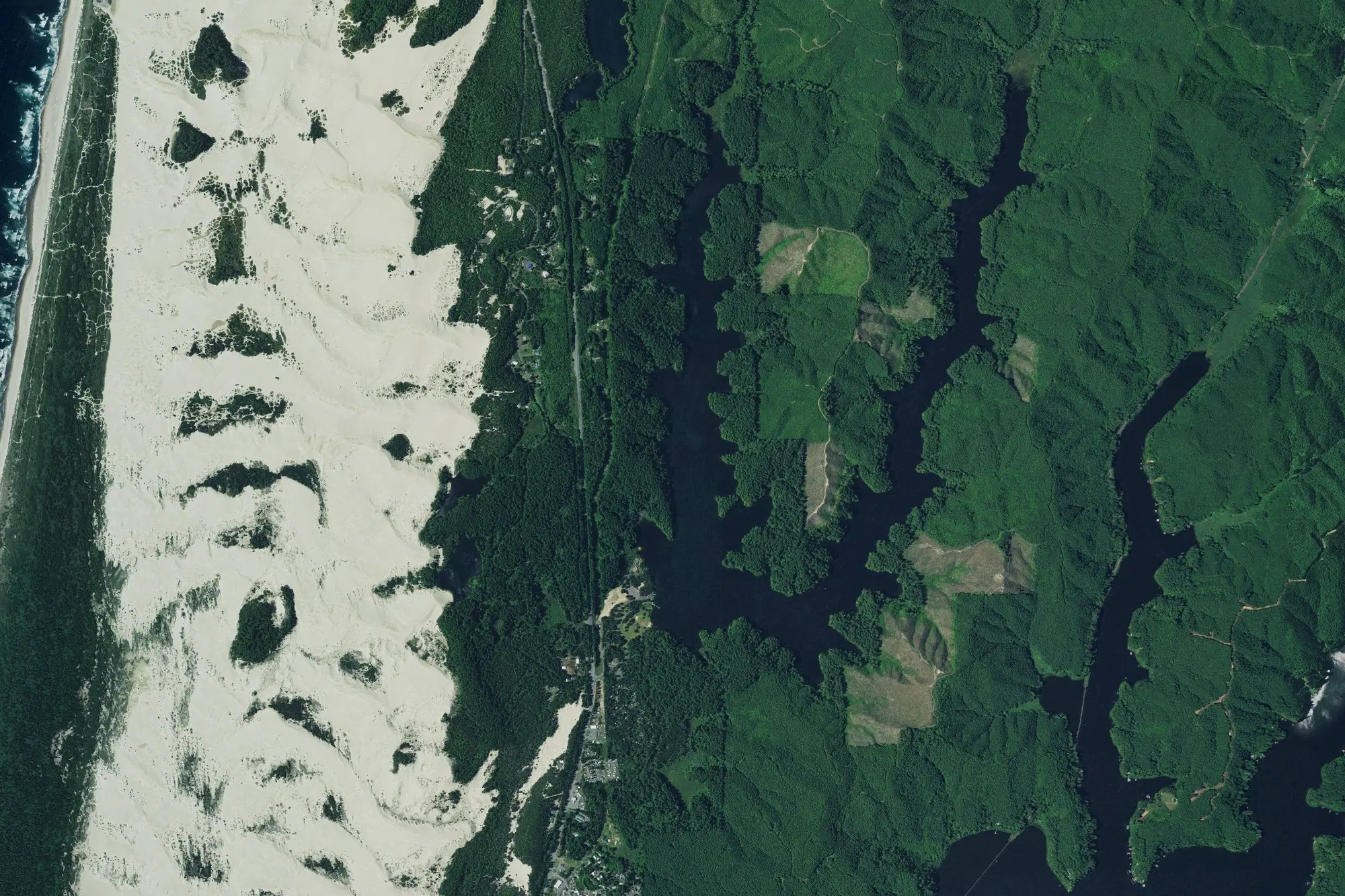 Aerial view of William M. Tugman State Park