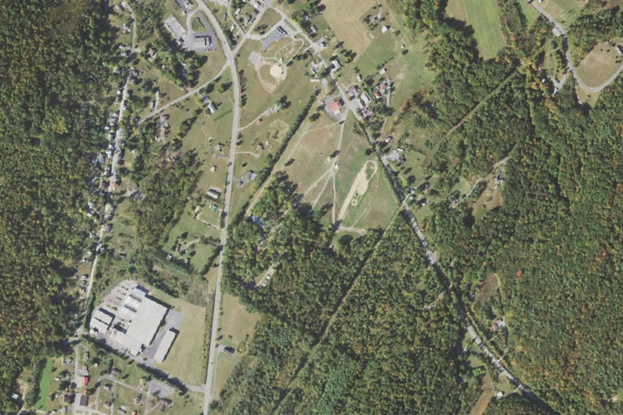 Aerial view of Shade Gap Memorial Park