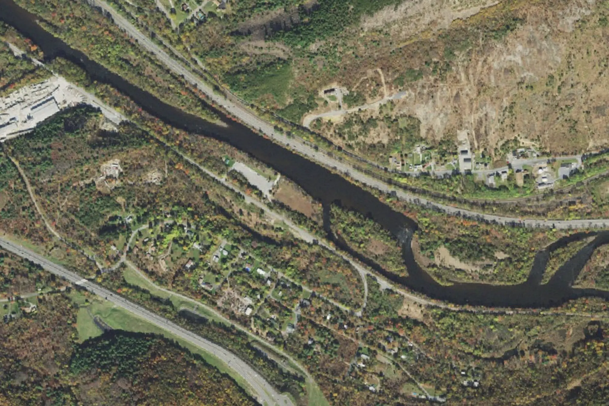 Aerial view of Riverview Park