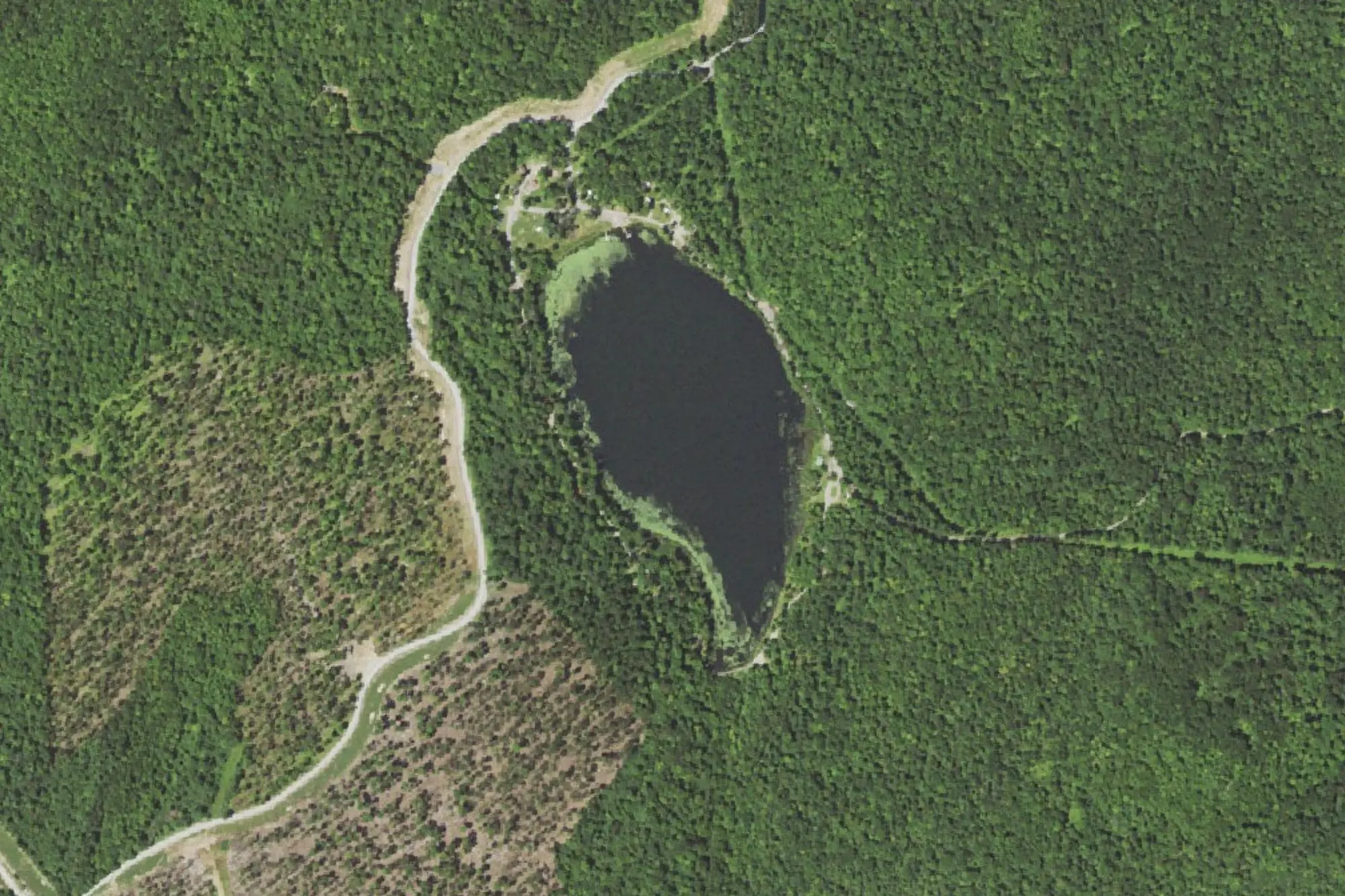 Aerial view of Sunfish Pond County Park