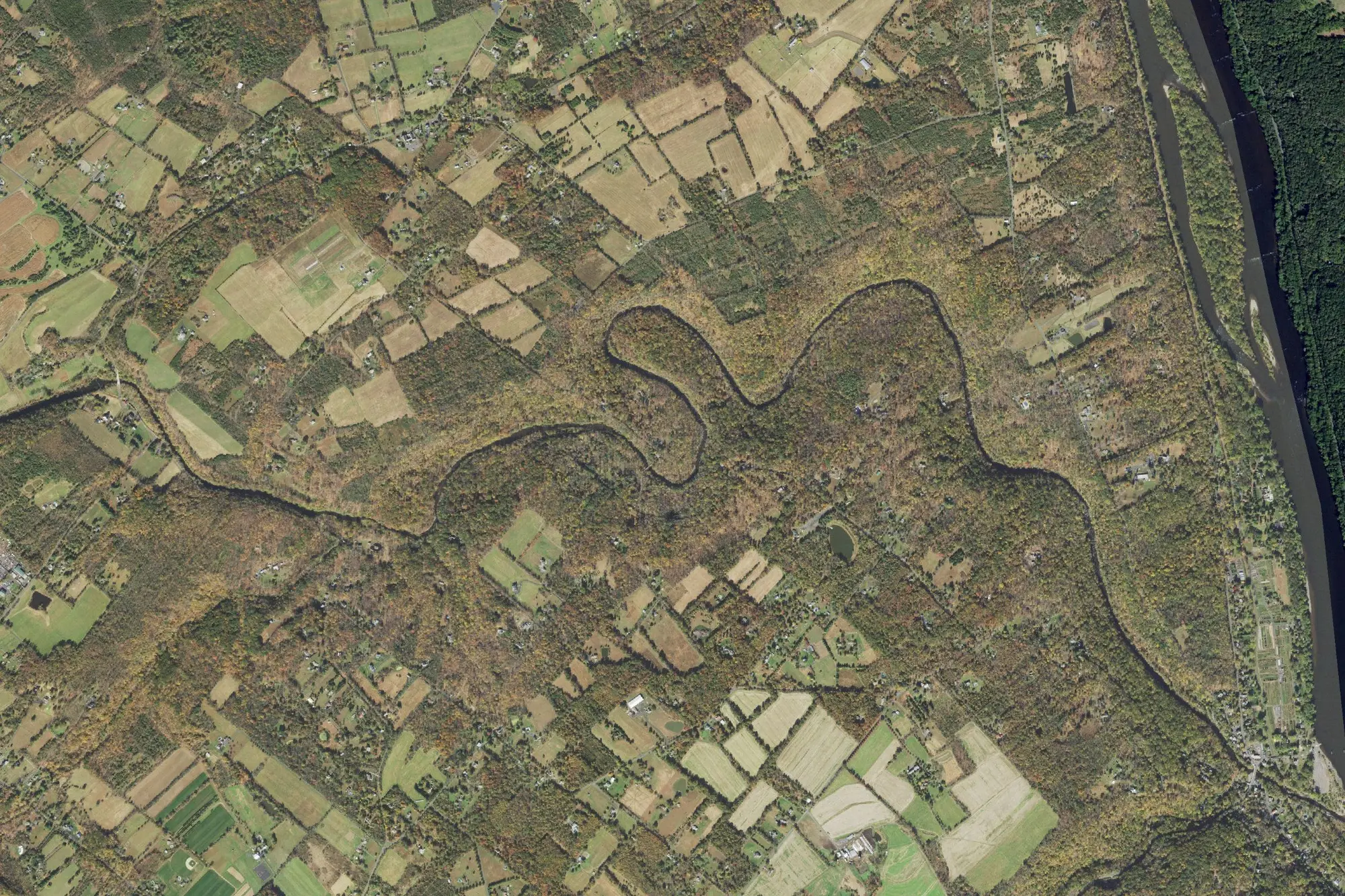 Aerial view of Tohickon Valley Park