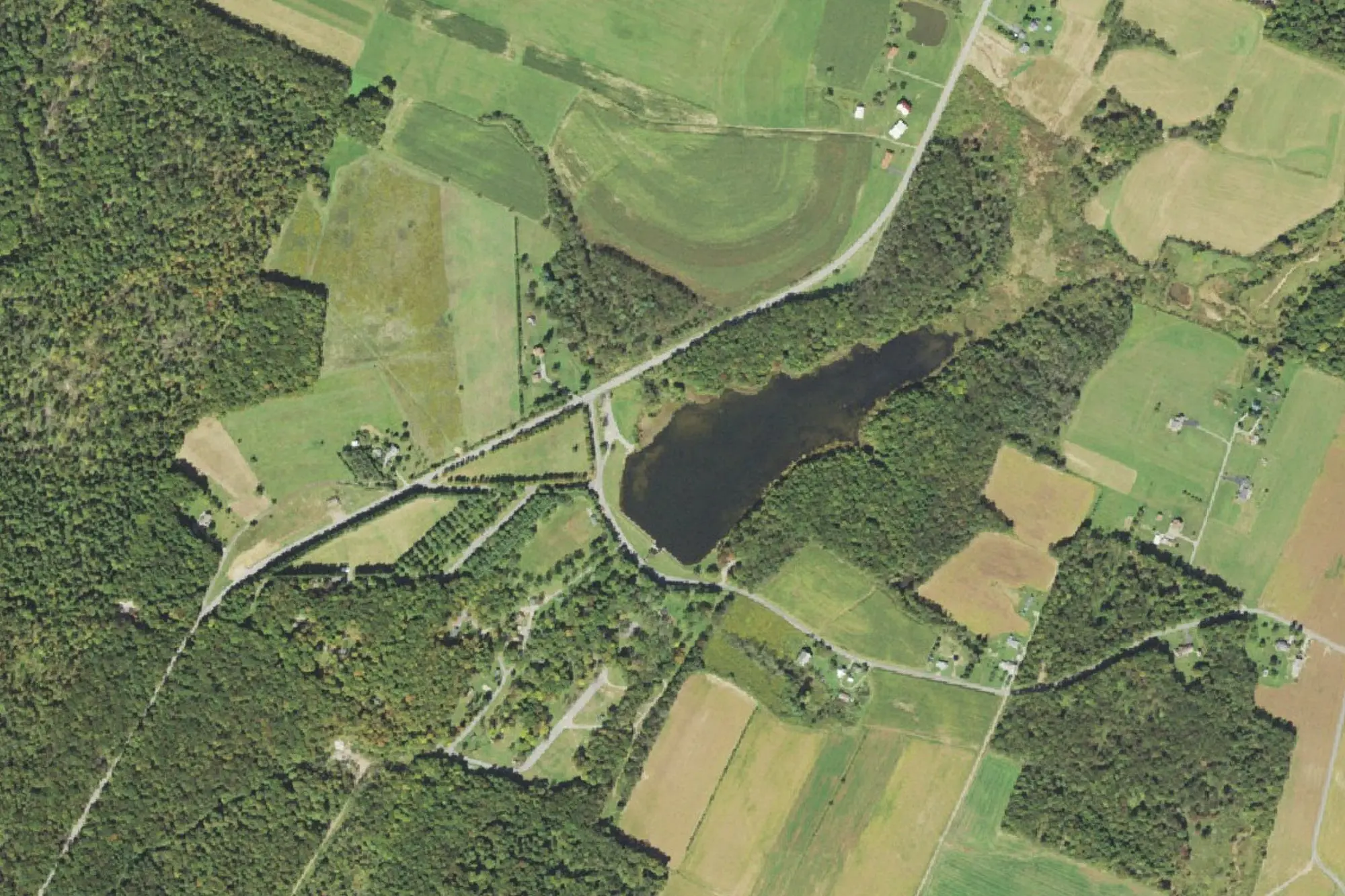 Aerial view of Duman Lake Park