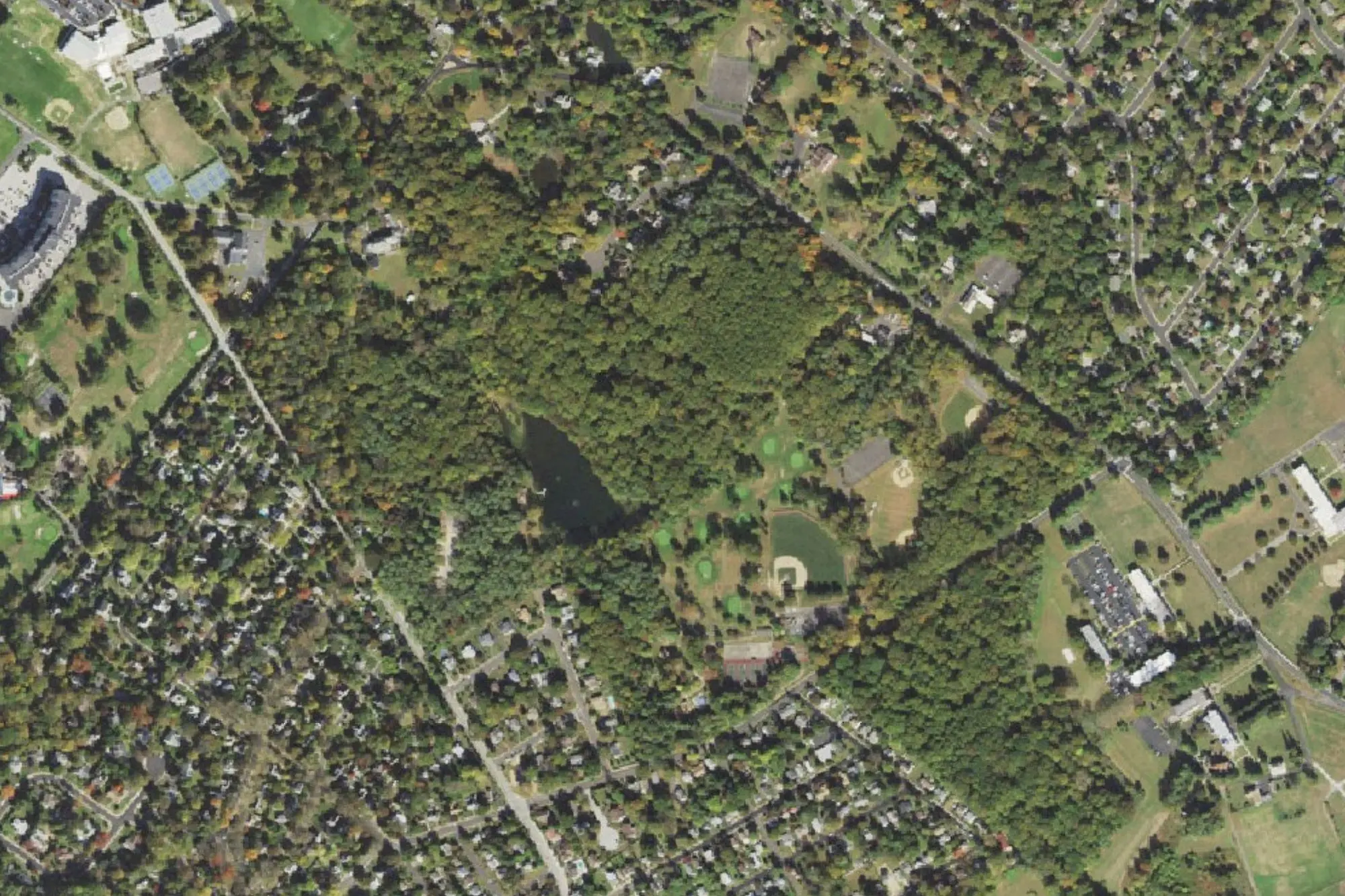 Aerial view of Alverthorpe Park