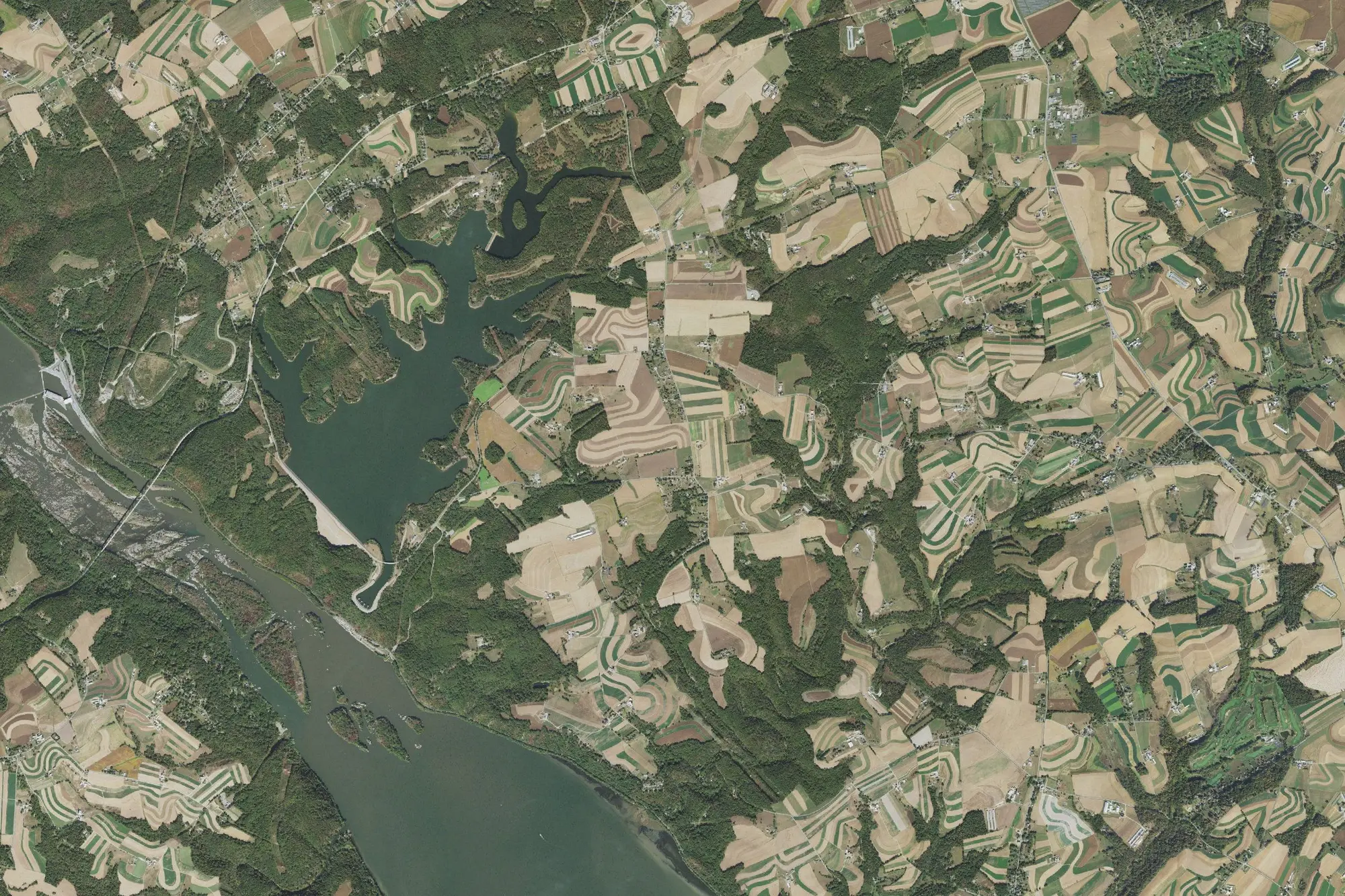Aerial view of Muddy Run Recreation Park