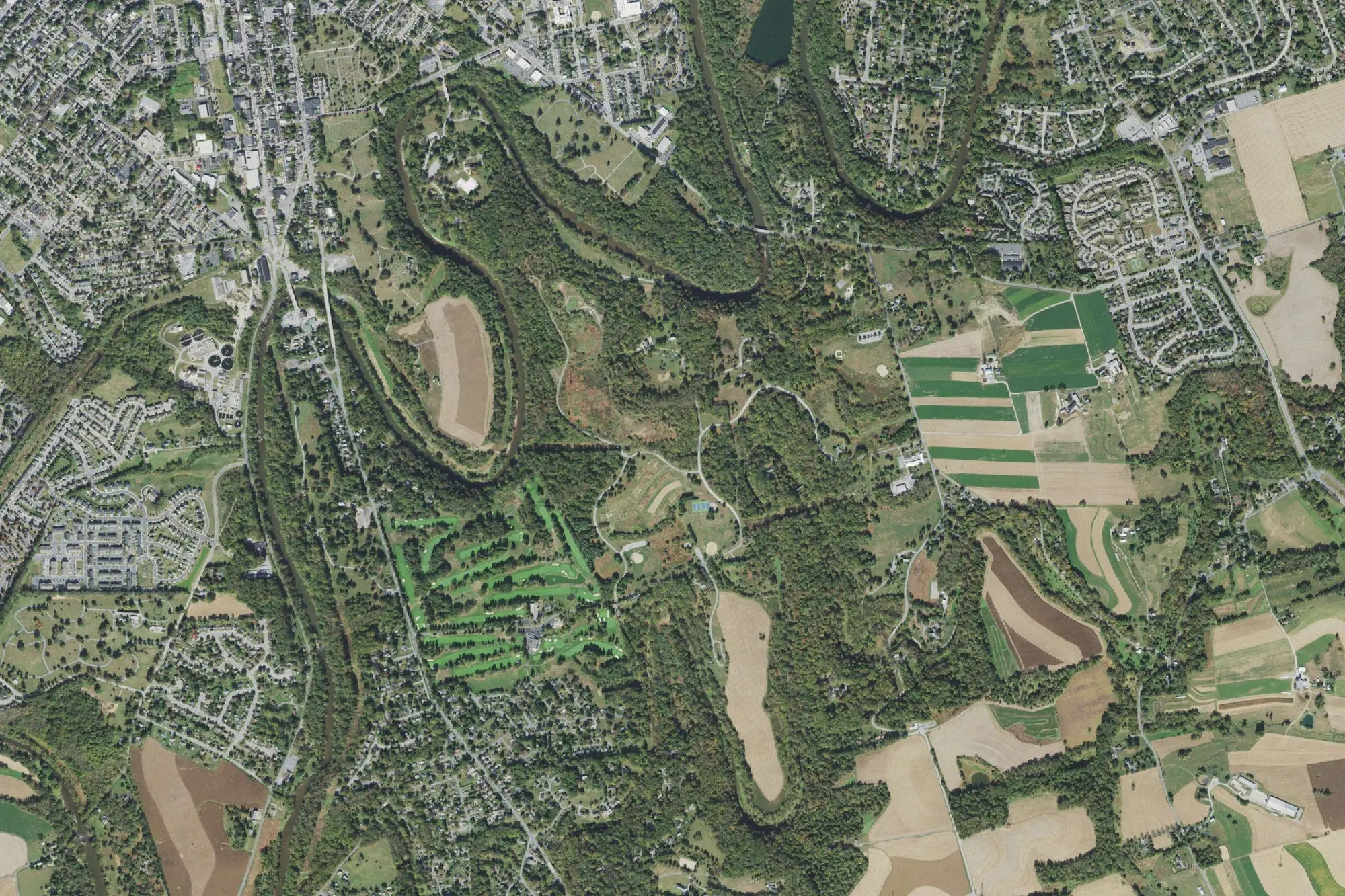Aerial view of Lancaster County Central Park