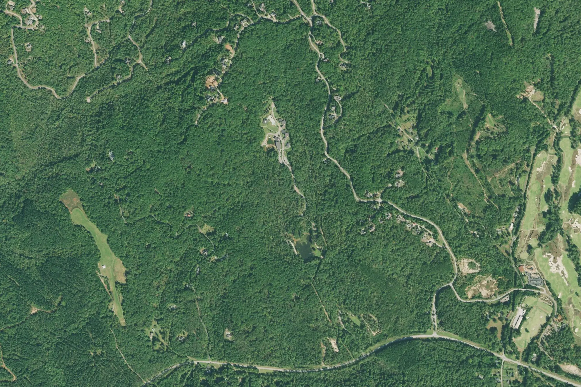 Aerial view of Pleasant Ridge Park
