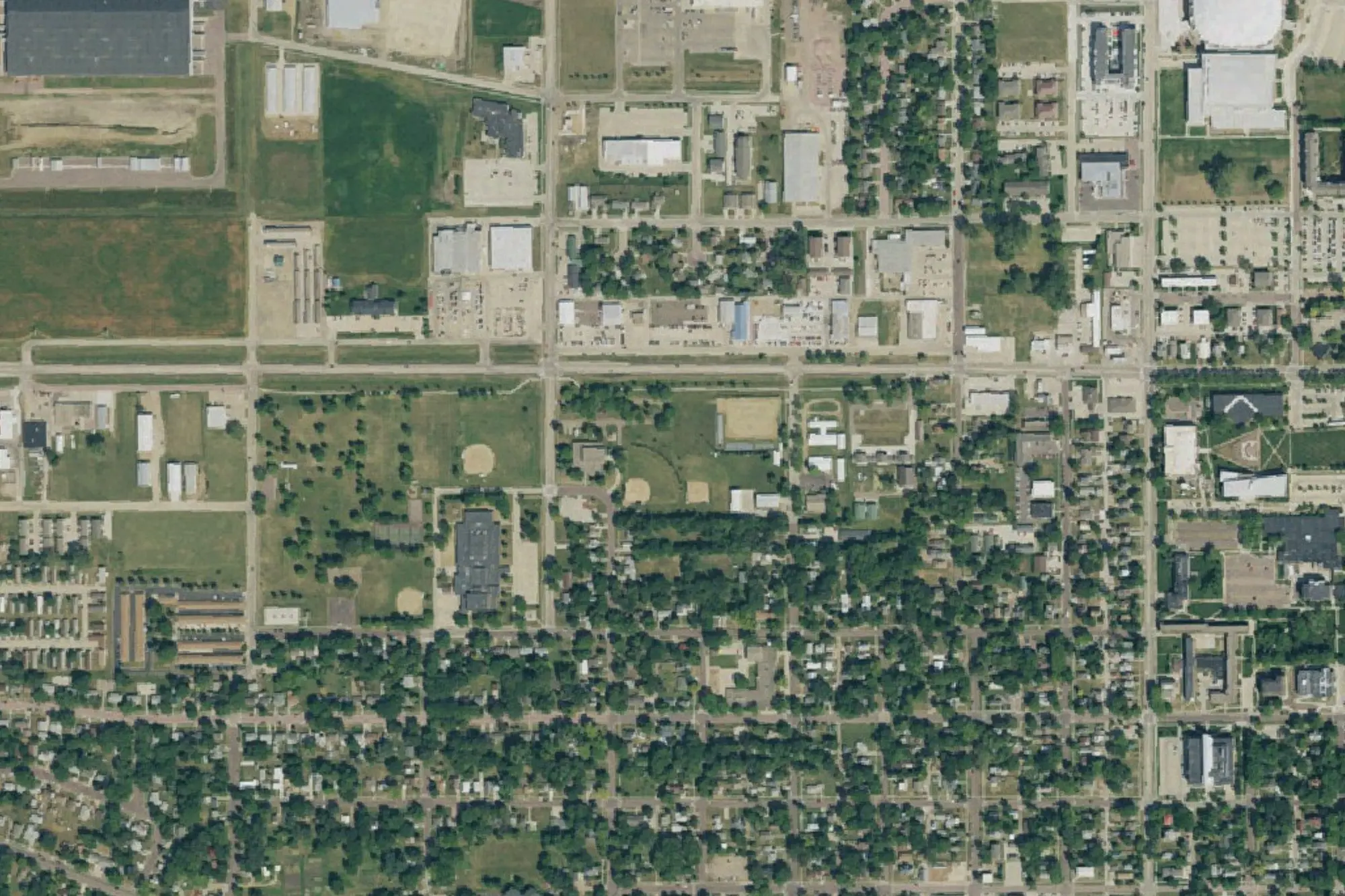 Aerial view of Lions Park