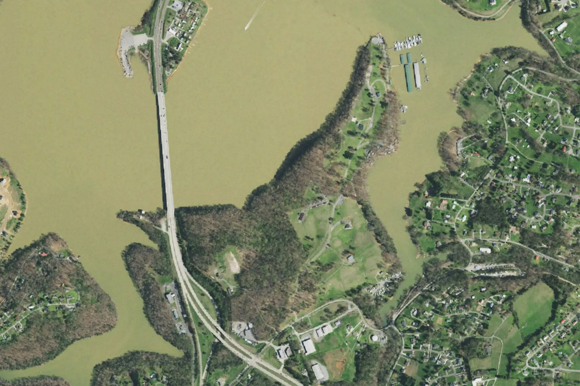 Aerial view of Cherokee Park
