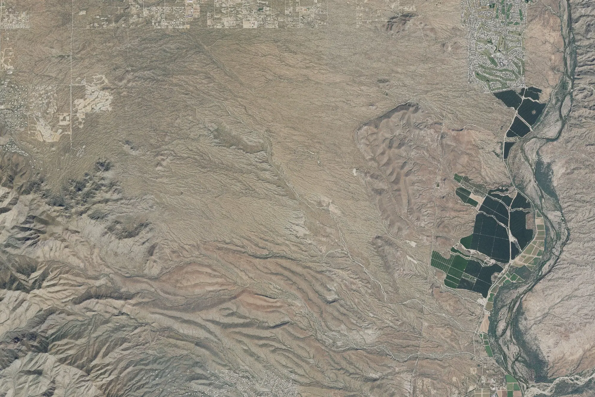 Aerial view of McDowell Mountain Regional Park
