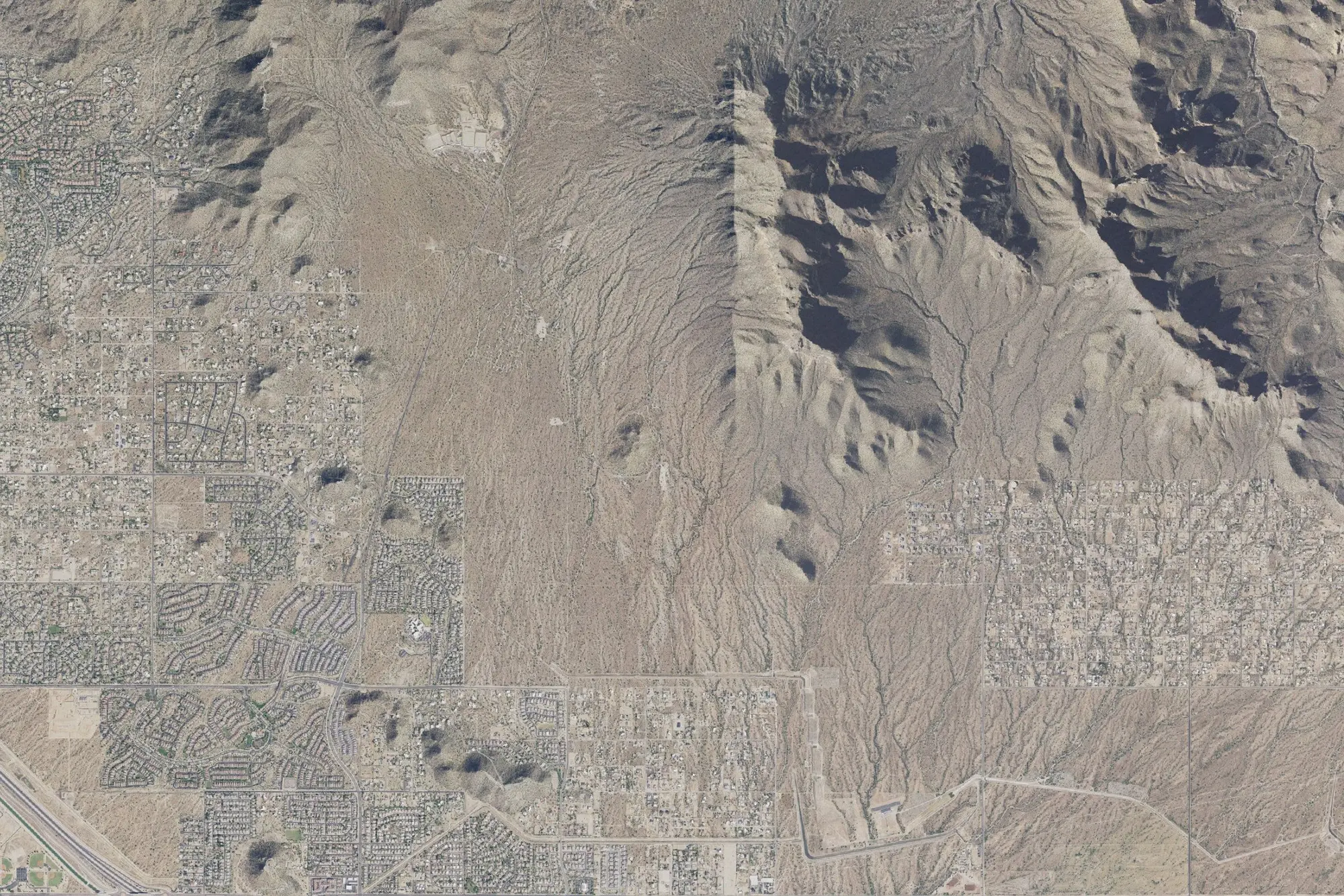 Aerial view of Usery Mountain Regional Park