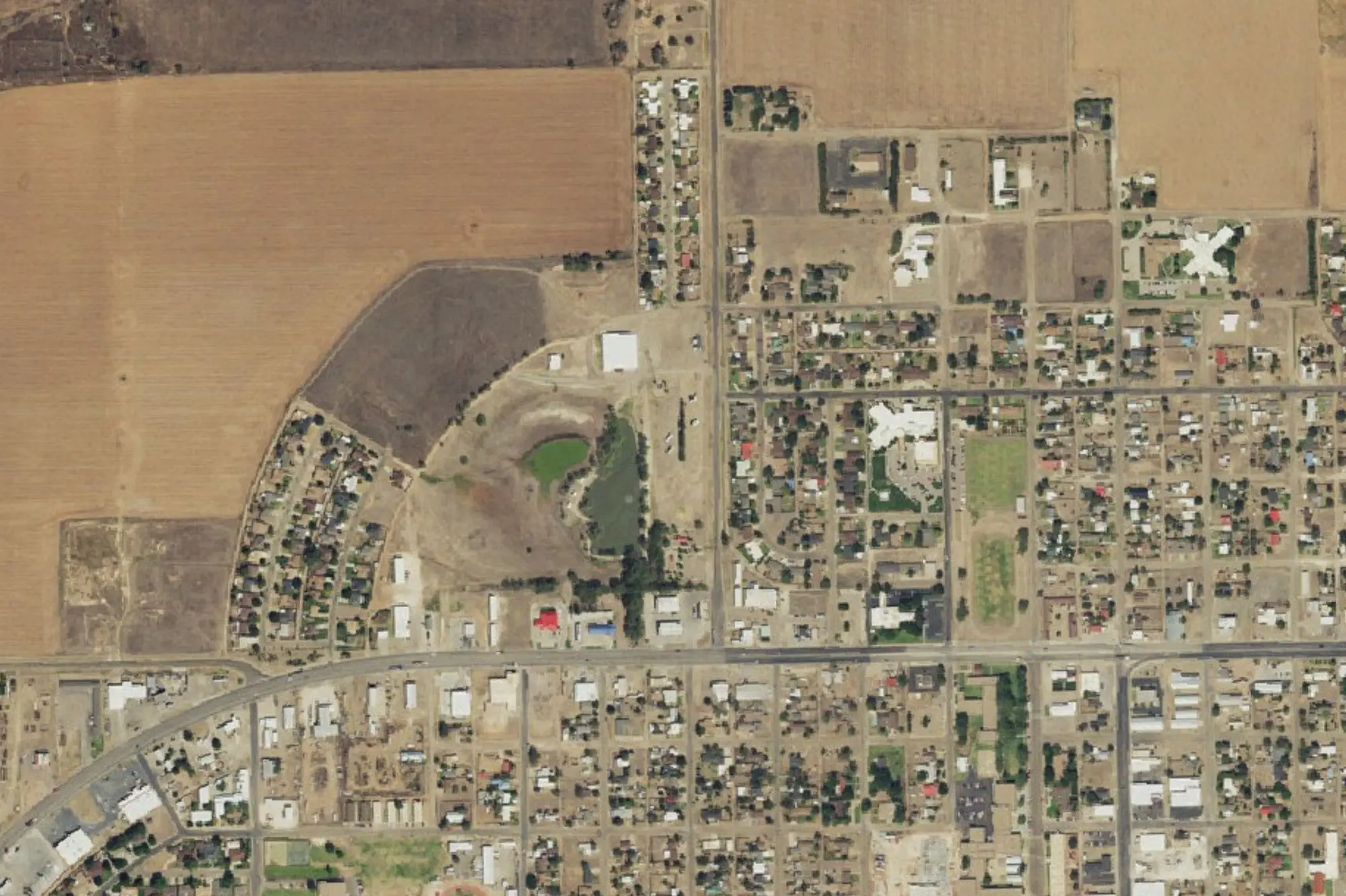 Aerial view of Reeve Field