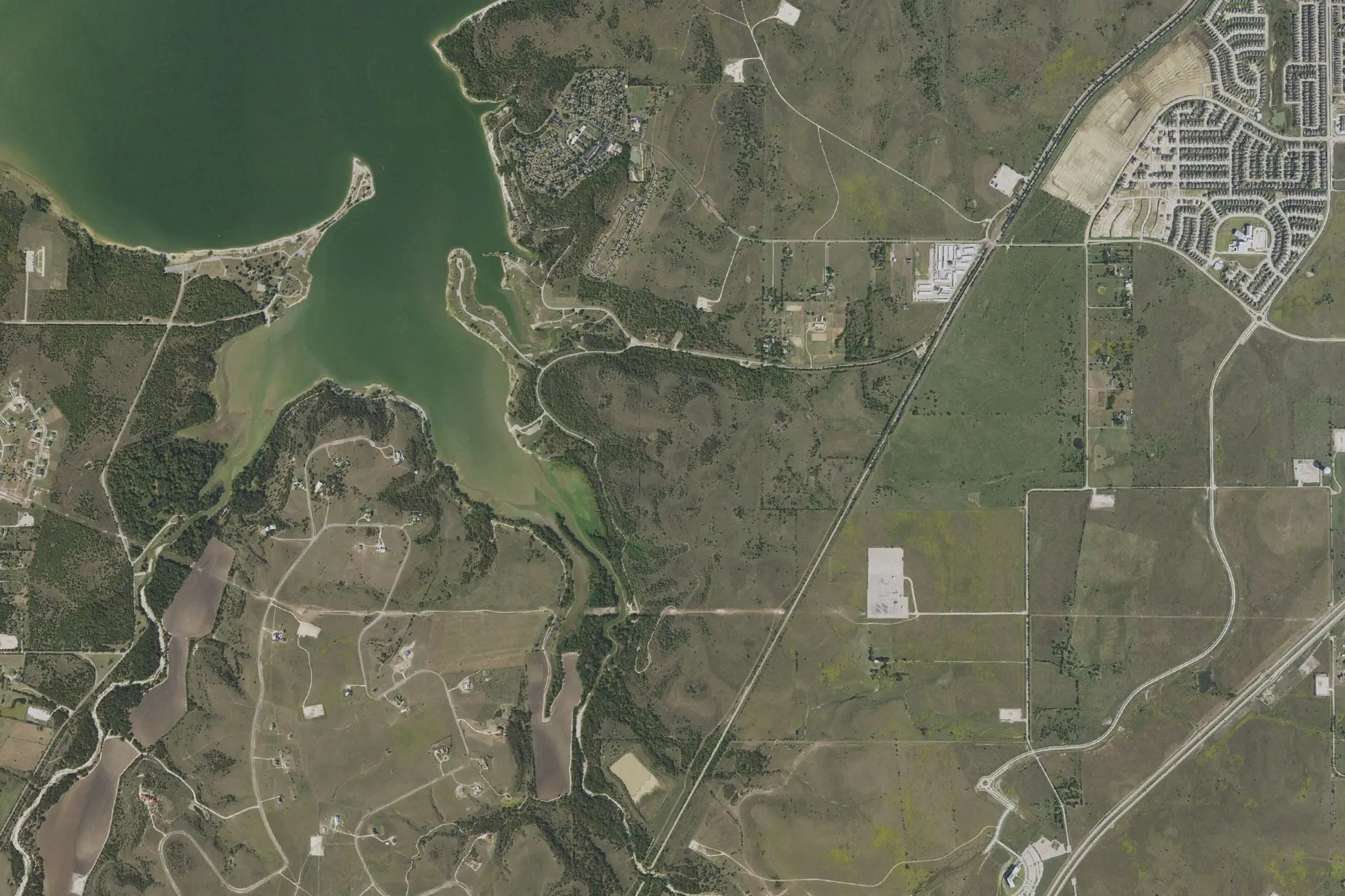 Aerial view of Rocky Creek Park