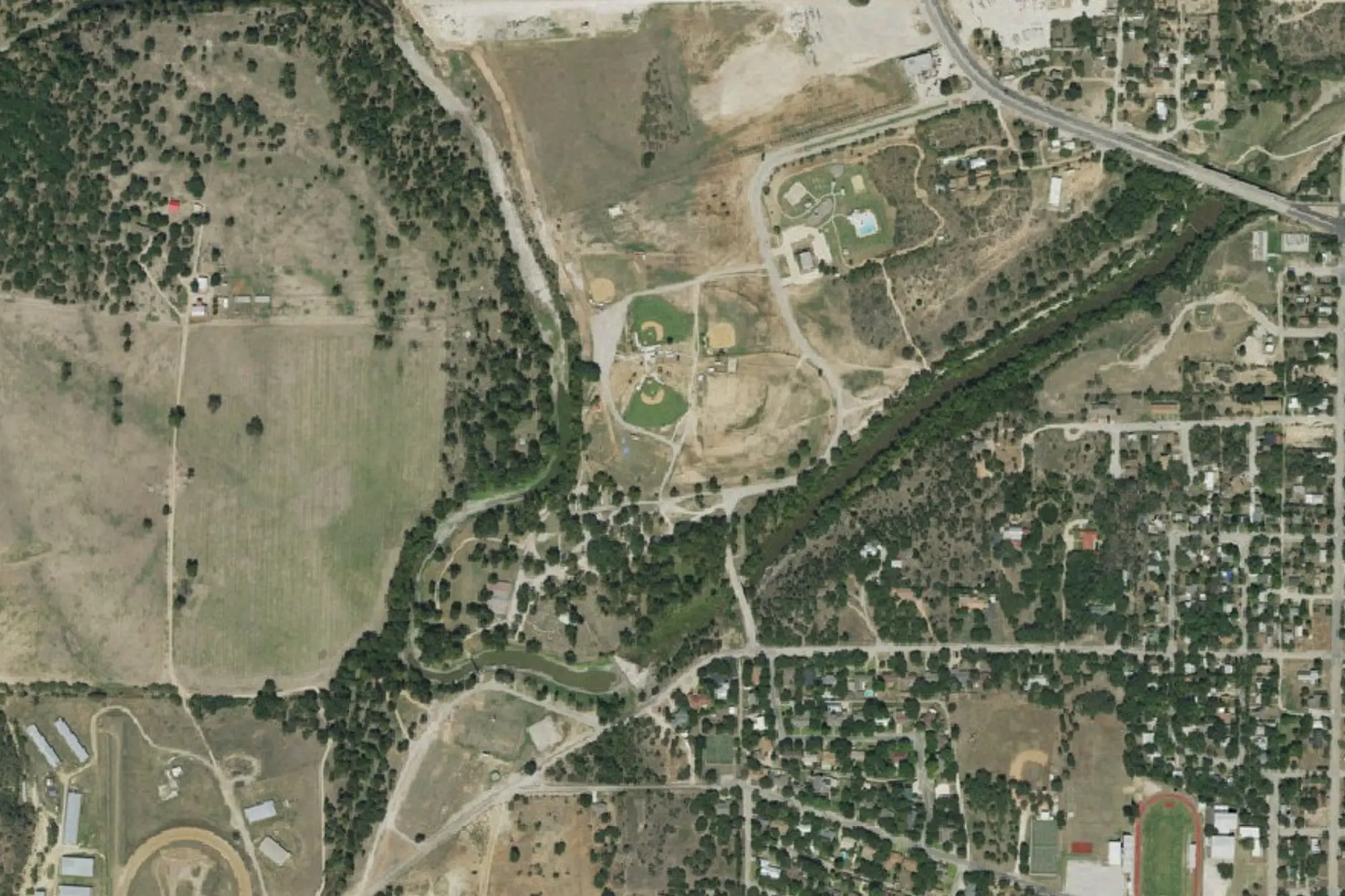 Aerial view of Richards Park