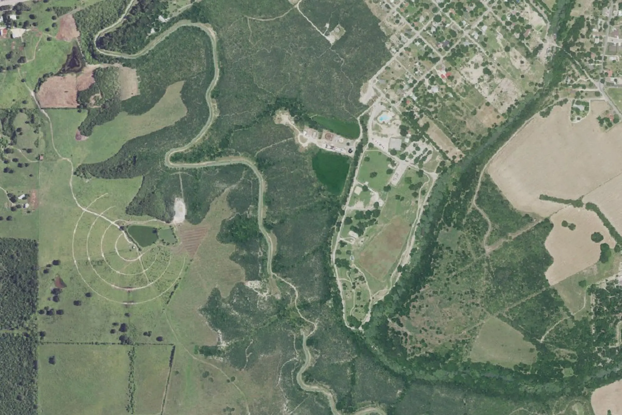 Aerial view of Castroville Regional Park