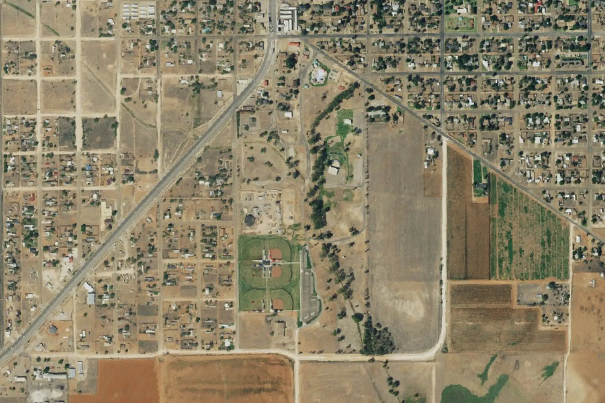 Aerial view of Terry County/Coleman Park