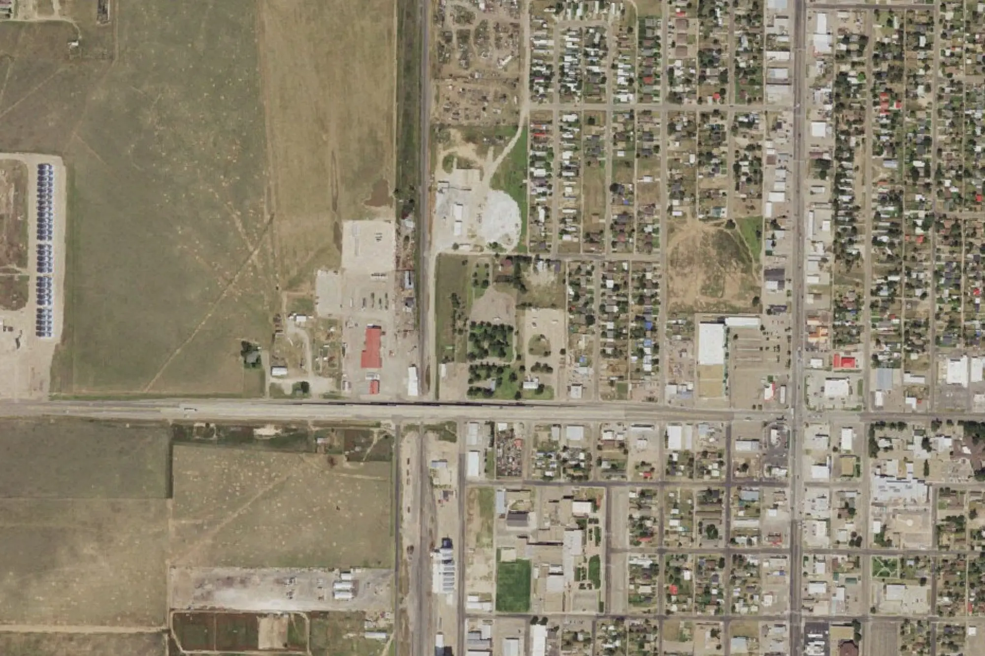 Aerial view of Texhoma Park