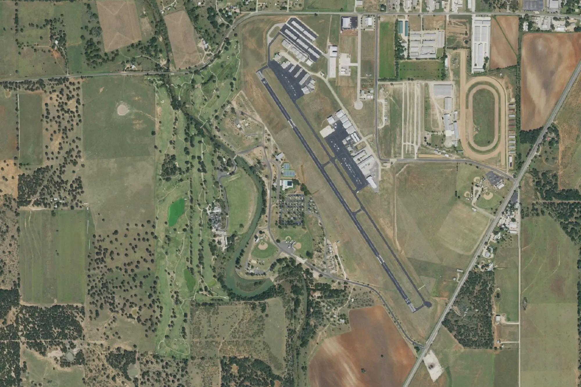 Aerial view of Lady Bird Johnson Park
