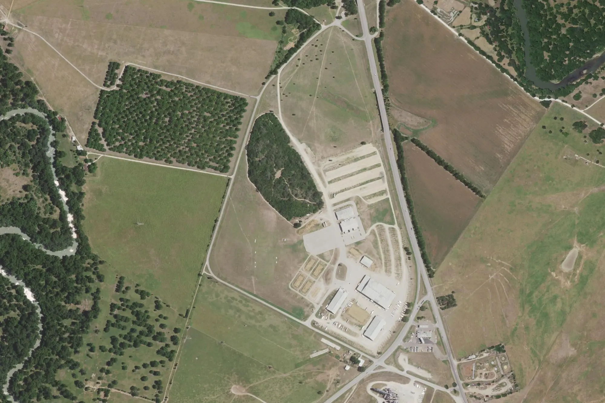 Aerial view of J. B. Wells Park
