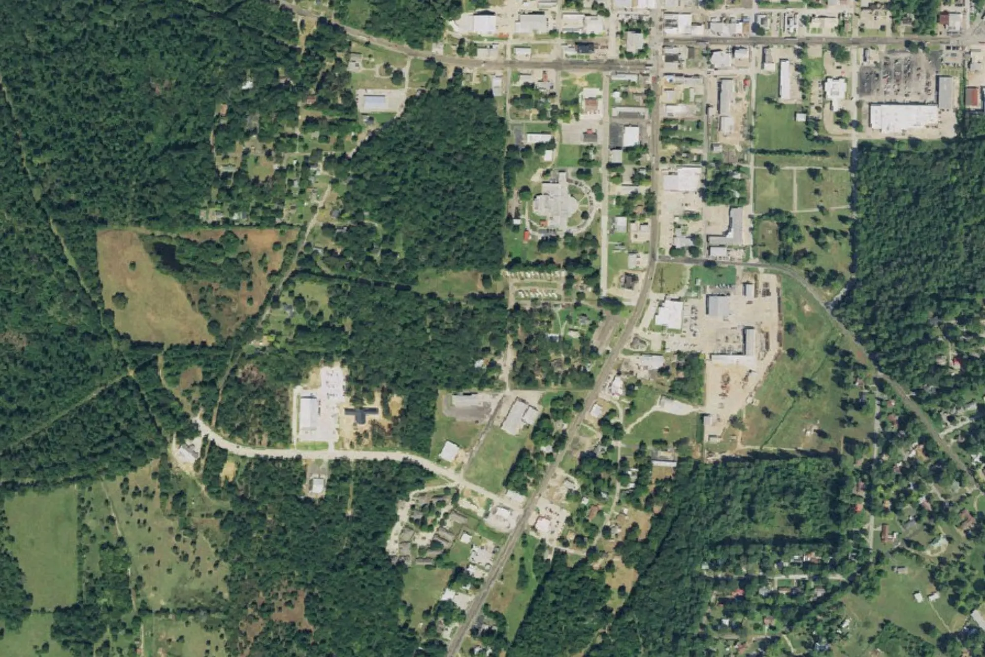 Aerial view of Jim Hogg City Park