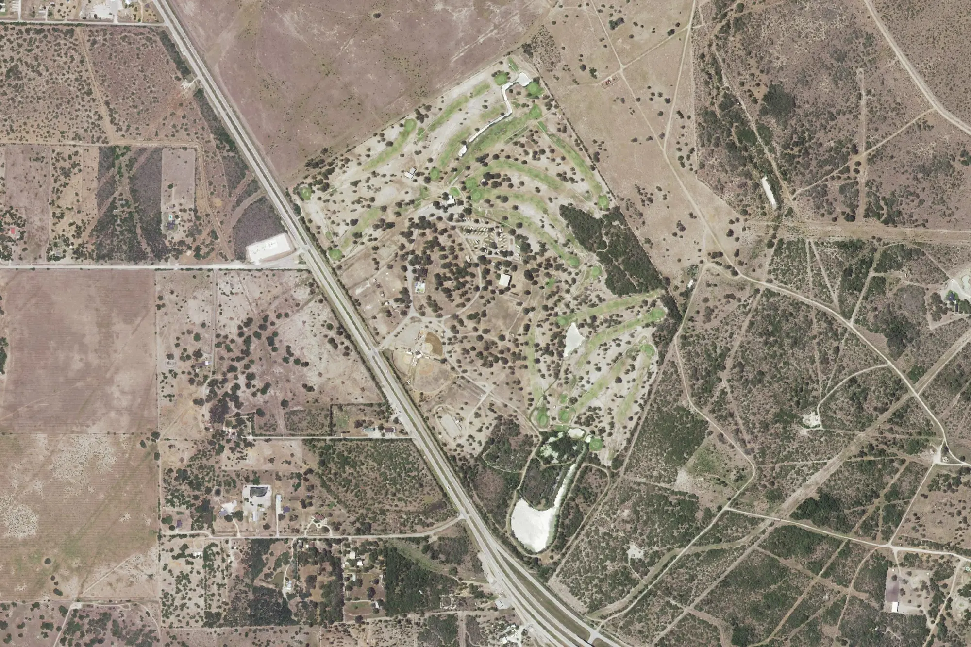 Aerial view of Rob and Bessie Welder Park