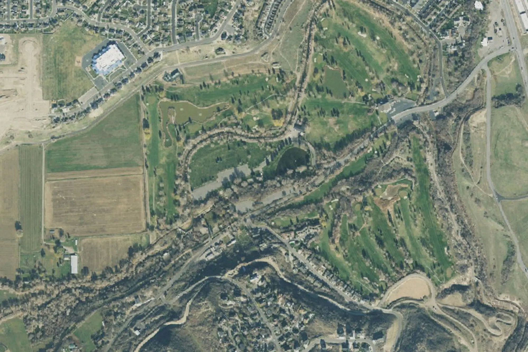Aerial view of Canyon View Park