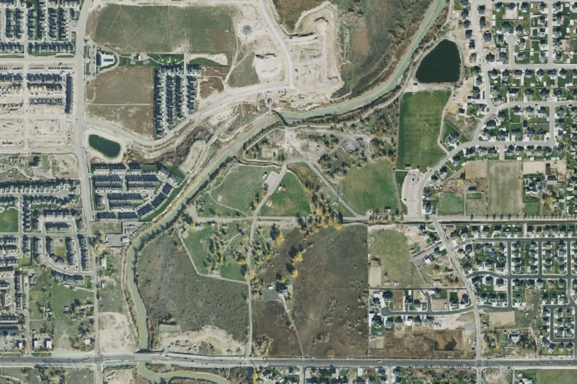 Aerial view of Willow Park
