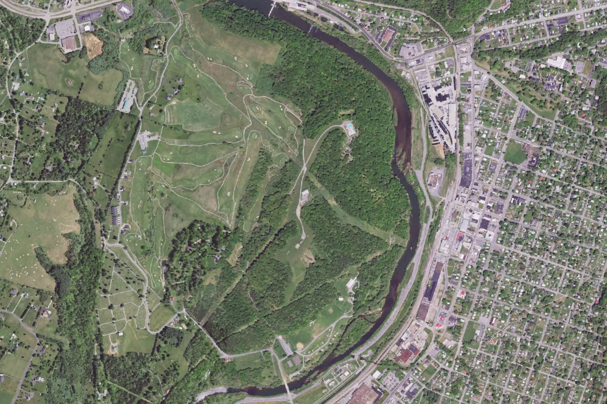 Aerial view of Glen Maury Park