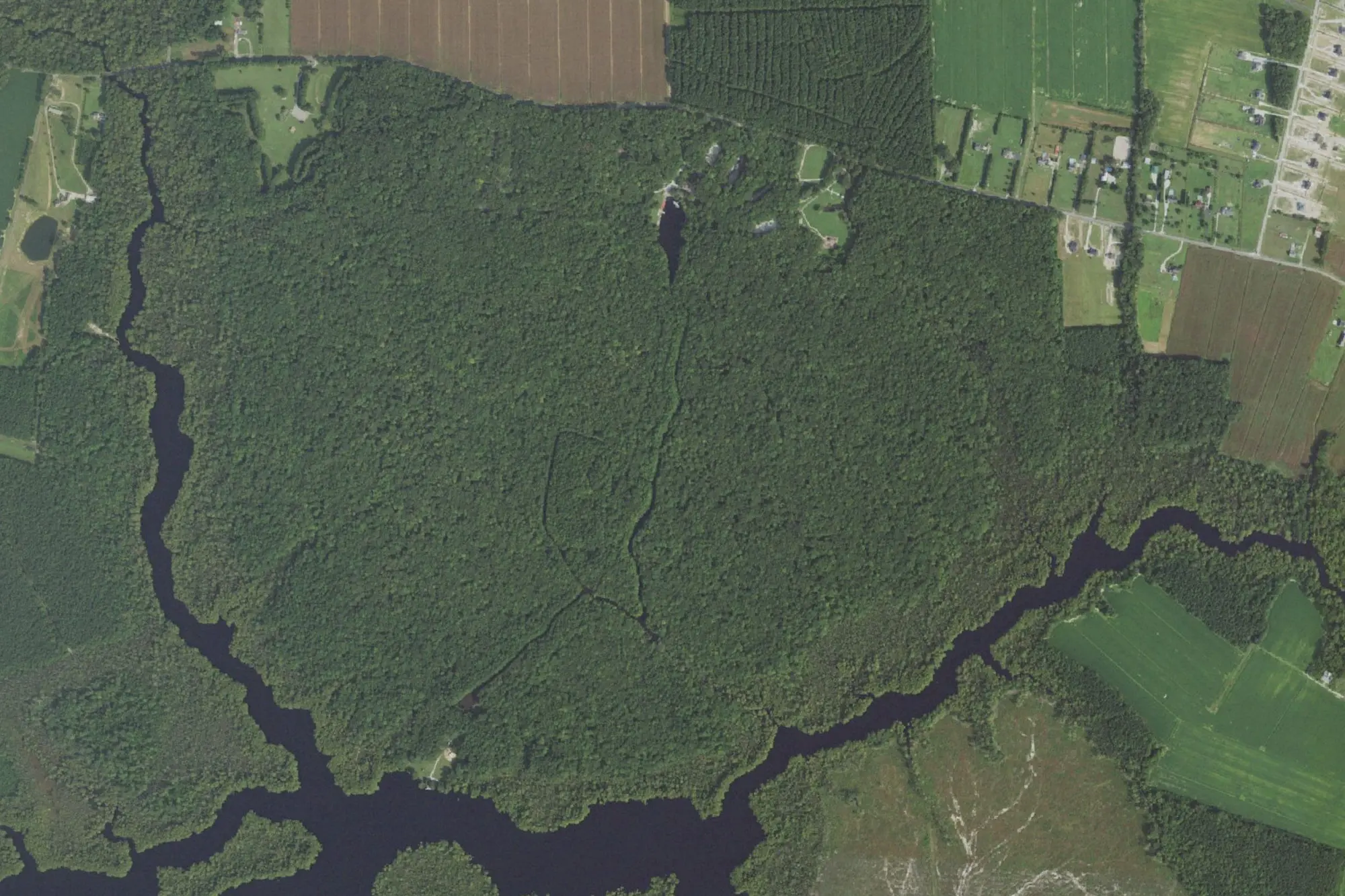 Aerial view of Northwest River Park