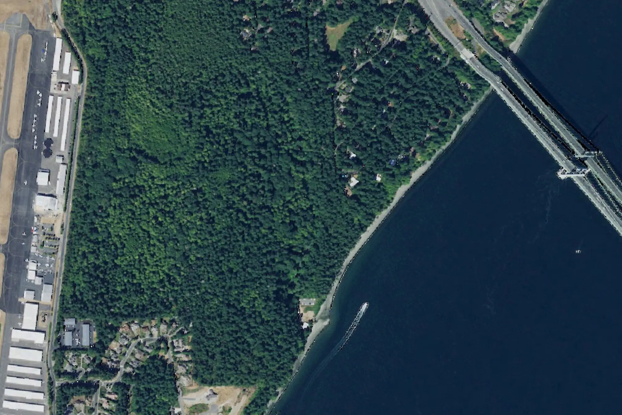 Aerial view of Narrows Park