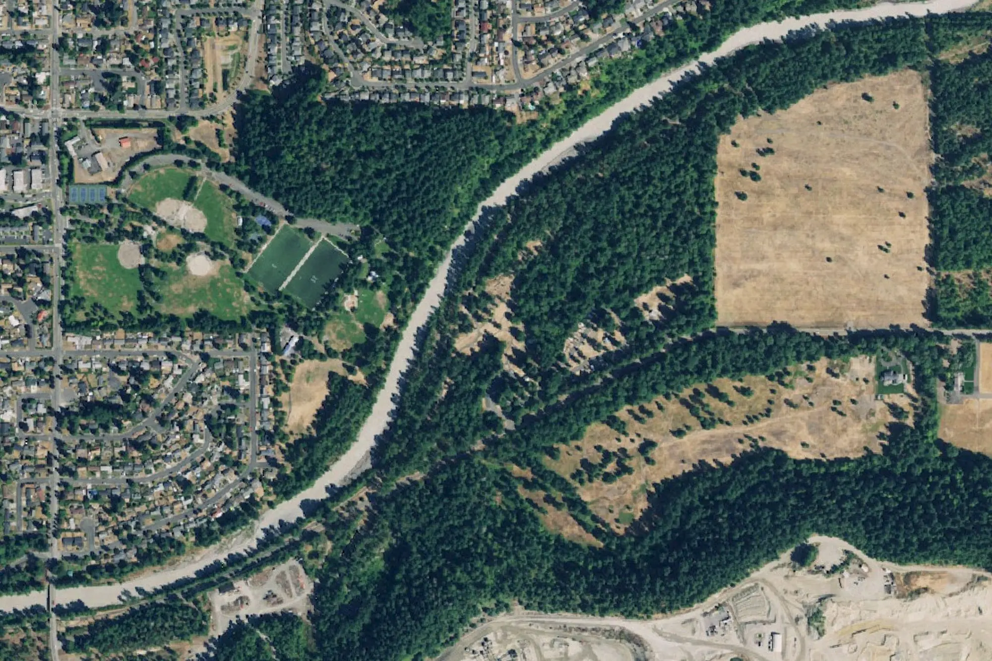 Aerial view of Game Farm Wilderness Park
