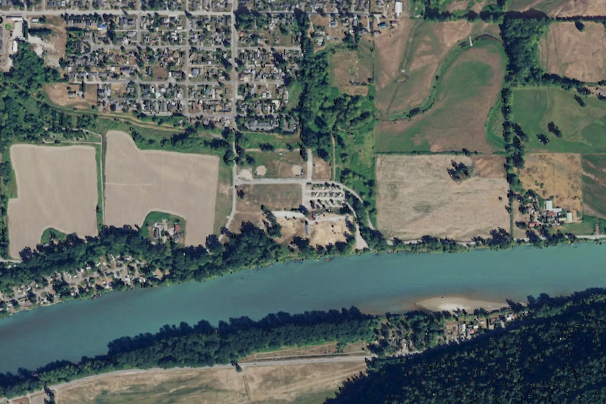 Aerial view of Riverfront Park