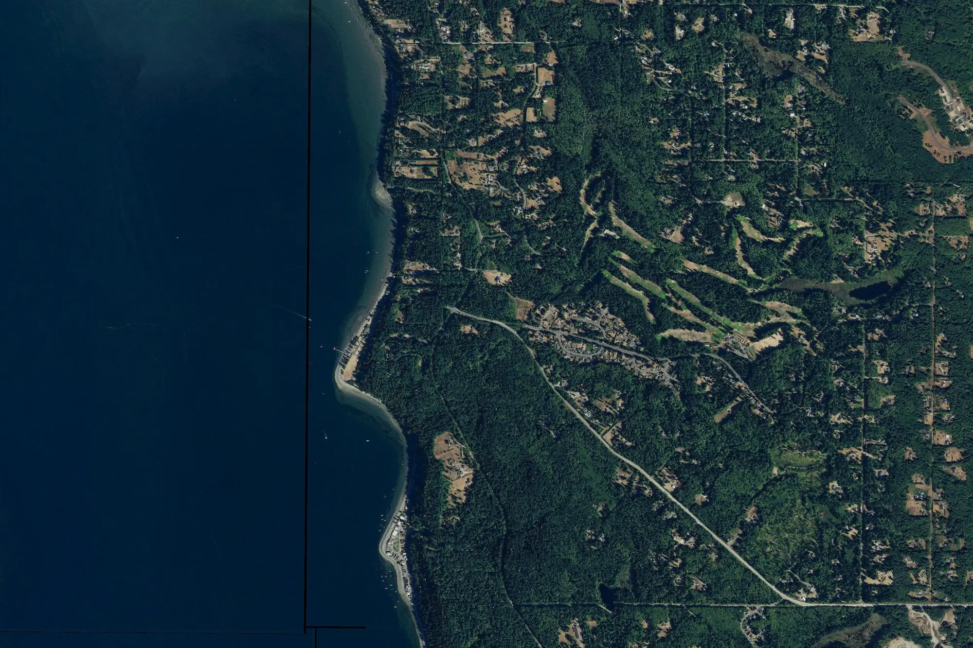 Aerial view of Kayak Point