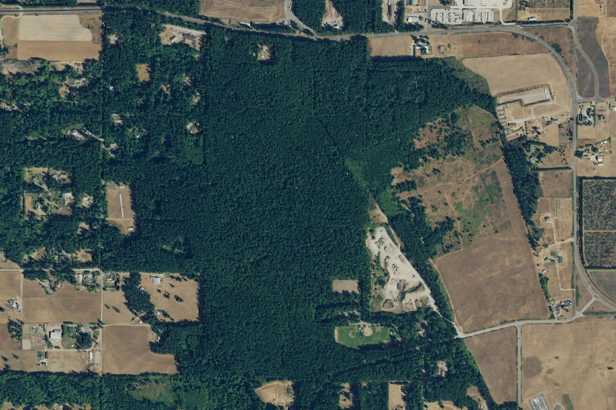 Aerial view of Rhododendron Park