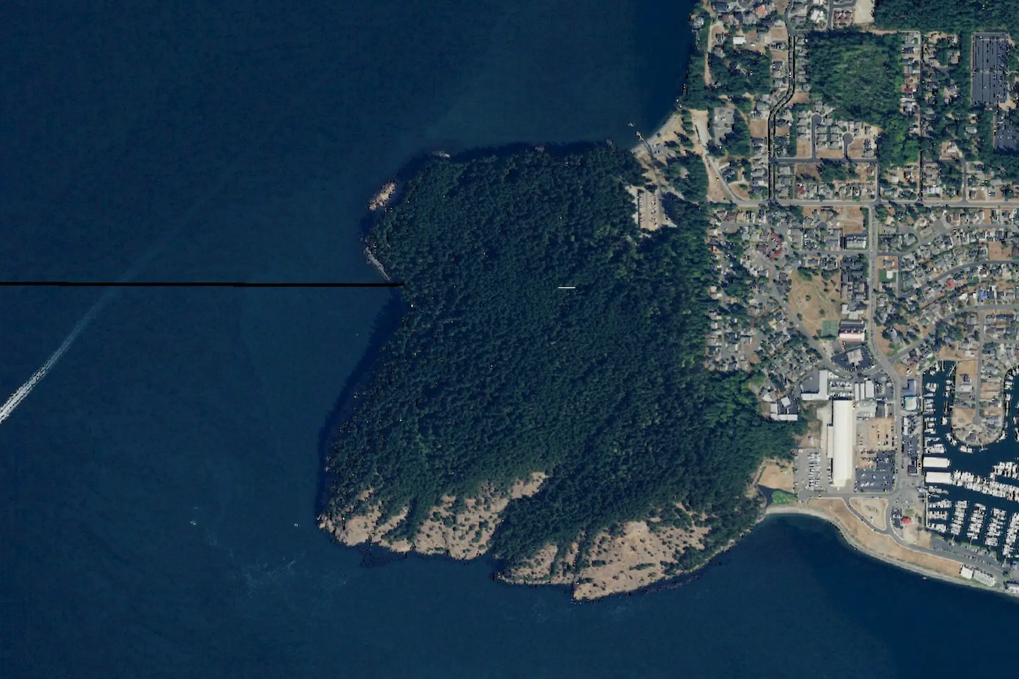 Aerial view of Washington Park