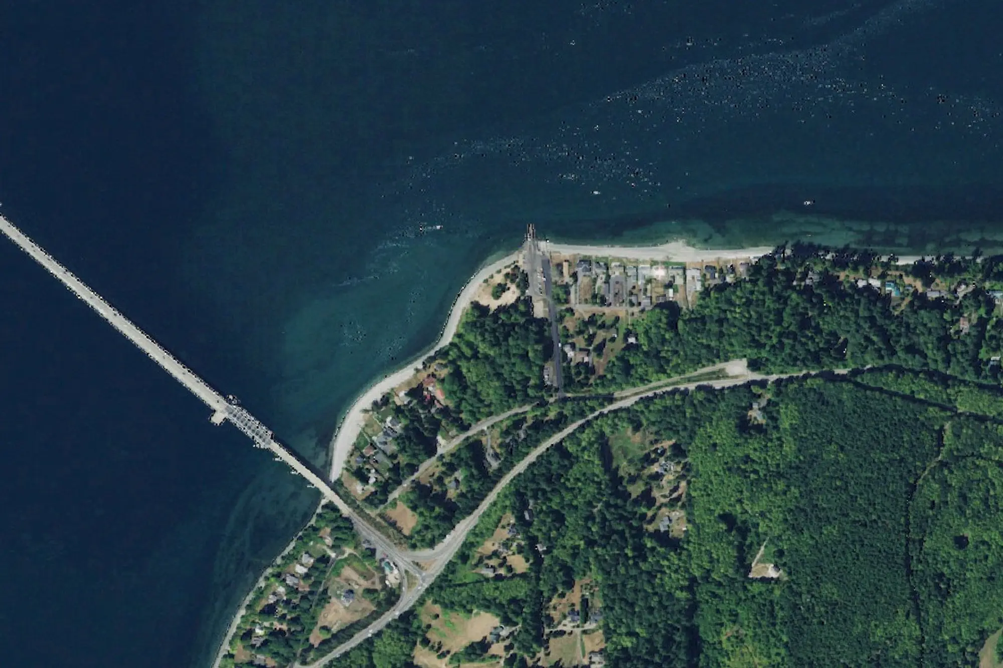Aerial view of Salsbury Point Park