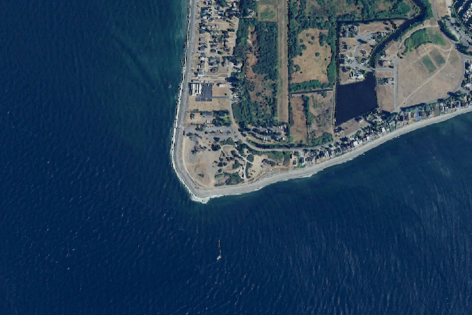 Aerial view of Lighthouse Marine Park