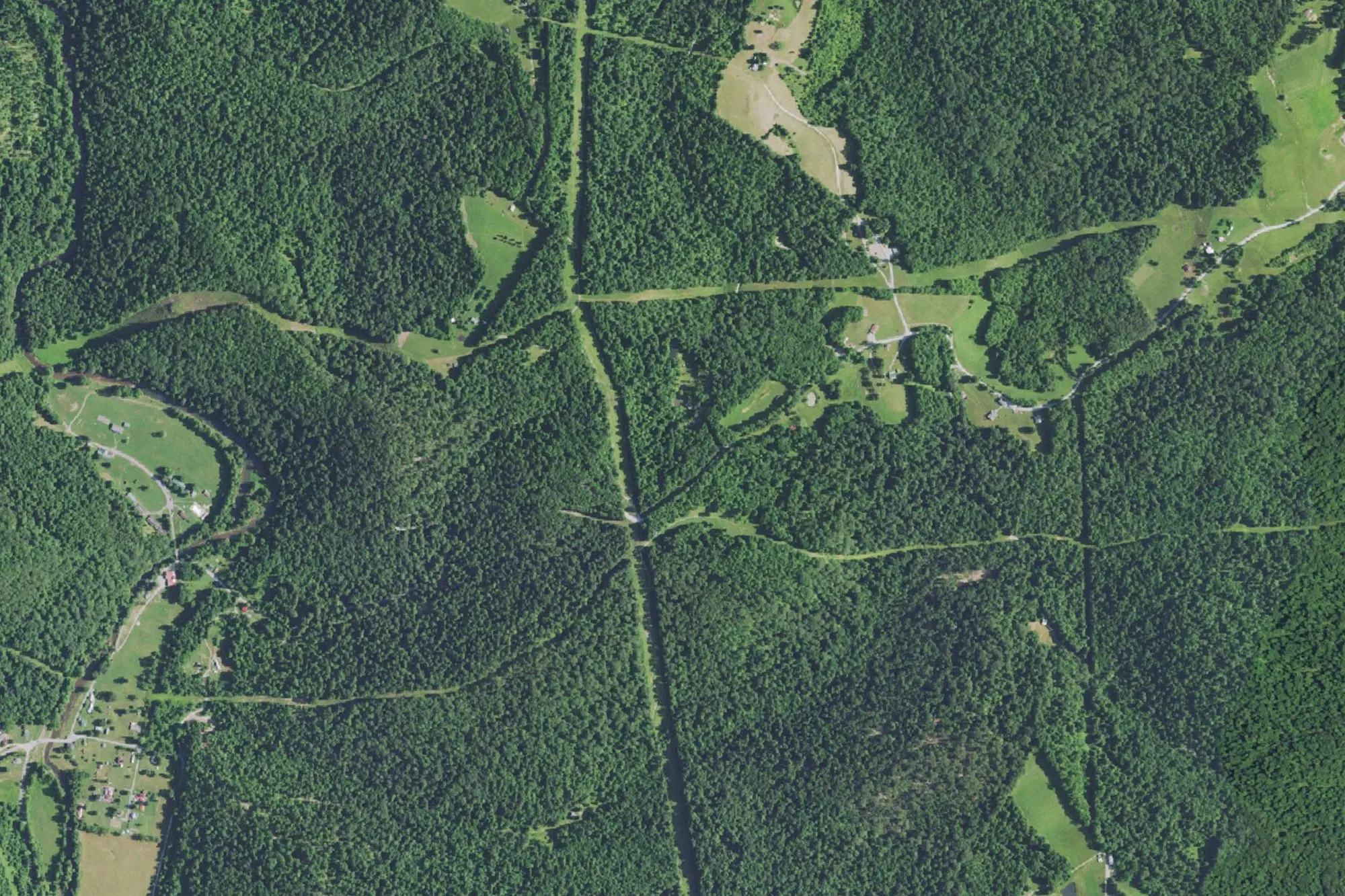 Aerial view of James W. Curry Park