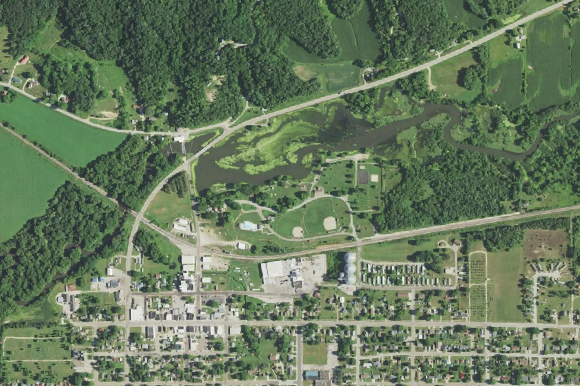 Aerial view of Memorial Park